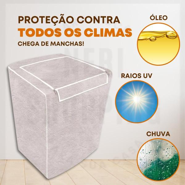 Capa Maquina De Lavar Brastemp Eletrolux Consul 12kg 13kg 14kg 15kg - Vida Pratika Imagem de Capa Maquina De Lavar Brastemp Eletrolux Consul 12kg 13kg 14kg 15kg