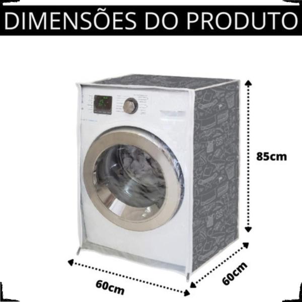 Imagem de Capa Maquina Lava e Seca Frontal LG Samsung 8kg 9kg 10kg 11kg