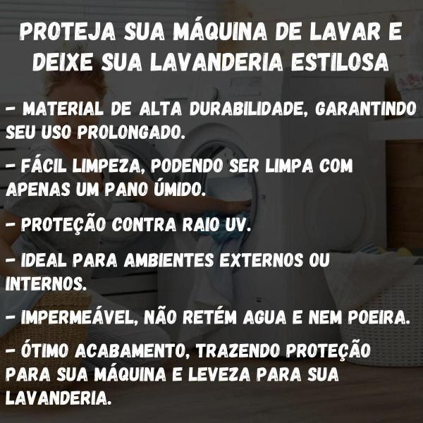 Imagem de Capa Maquina Lava e Seca Frontal LG Samsung 8kg 9kg 10kg 11kg