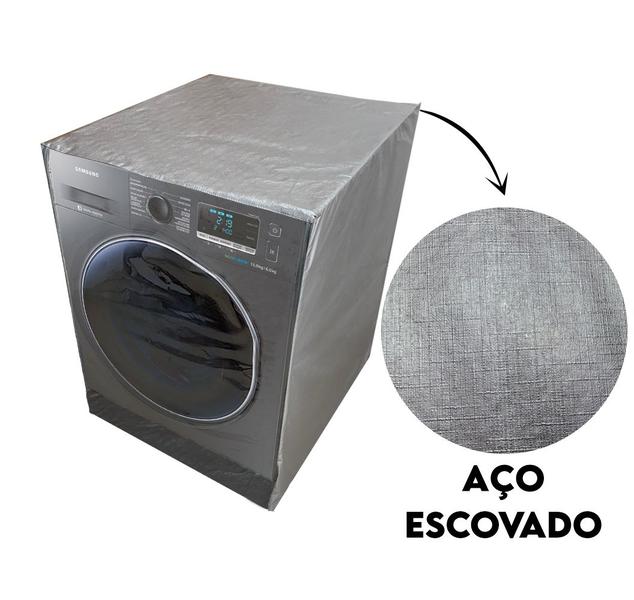 Imagem de Capa Maquina Lava e Seca LG VC2 13 kg Abertura Frontal Transparente com Ziper Aço Escovado