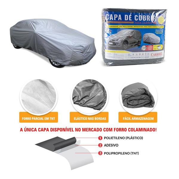 Imagem de Capa P/ Cobrir Carro Mercedes Cla250 Forro Parcial  Cafp3