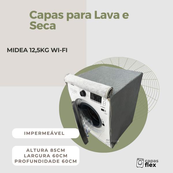 Imagem de Capa p máquina de lavar midea 12.5kg wi-fi impermeável flex