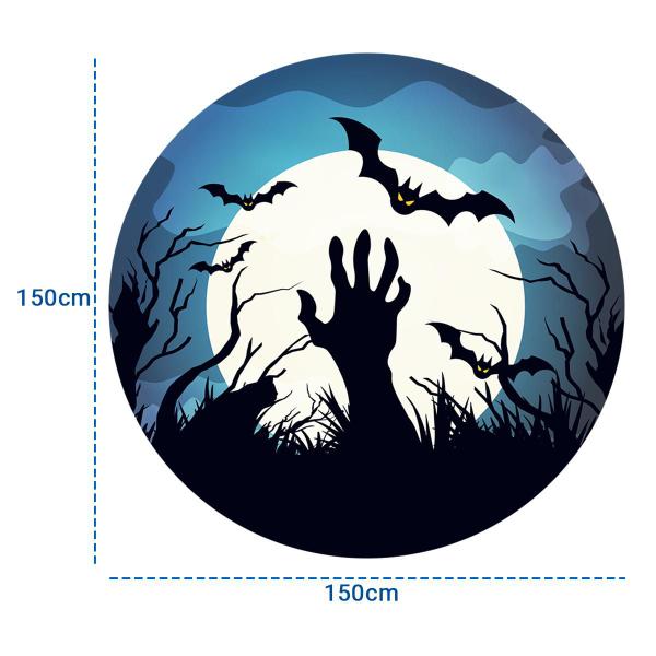 Capa Painel Halloween Tecido Helanca Sublimado Com Elástico - Decoraset Imagem de Capa Painel Halloween Tecido Helanca Sublimado Com Elástico