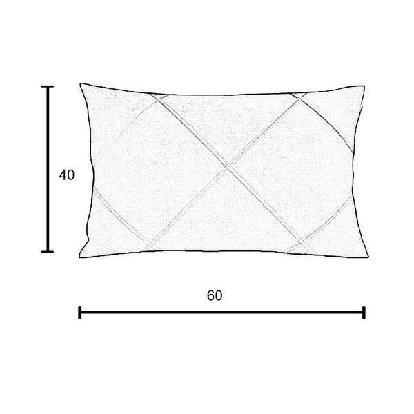 Imagem de Capa para Almofada Drapeada em Veludo Retangular 60x40 Várias Cores