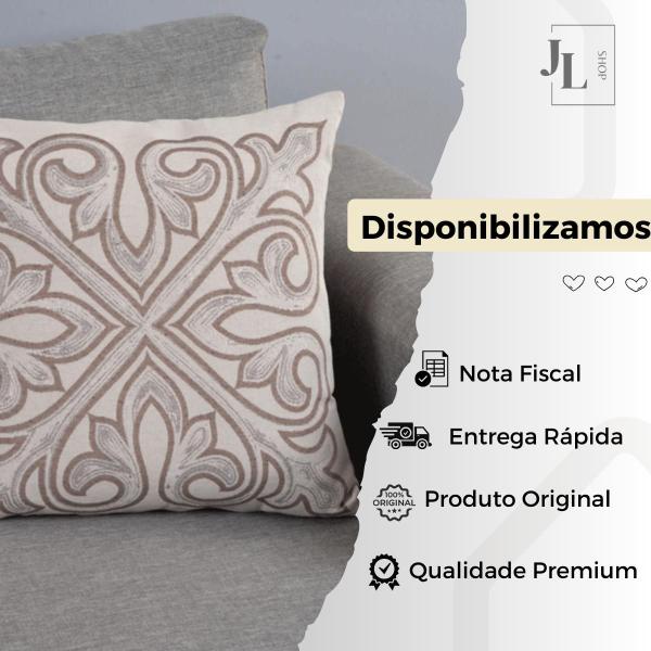 Imagem de Capa Para Almofada Grécia em Tecido Jacquard Dupla Face 45cm x 45cm Linha Premium