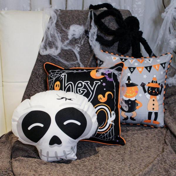 Imagem de Capa para Almofada Halloween Hey Boo 43x43cm Belchior Uniq