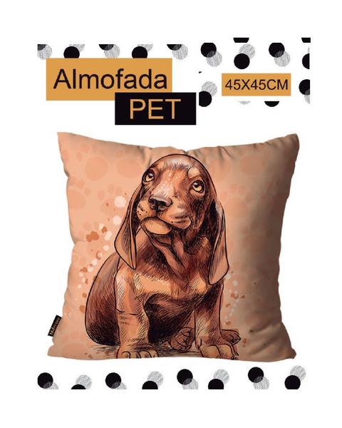 Imagem de Capa para Almofada Mdecore Dachshund Bege