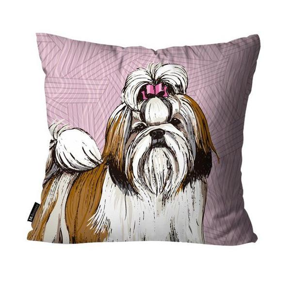 Imagem de Capa para Almofada Mdecore Shih Tzu Rosa