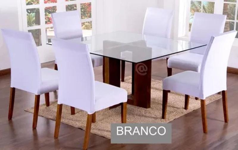 Imagem de Capa Para Cadeira Mesa De Jantar 04 Lugares Malha Gel Oferta