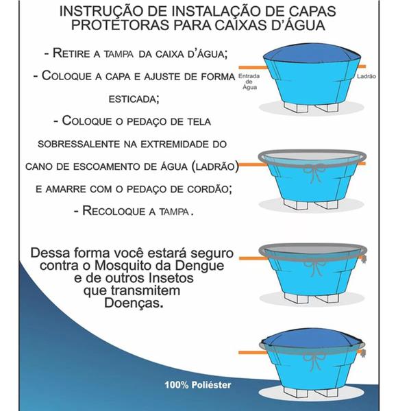 Imagem de capa para caixa d'água redonda 1000 litros Contra Dengue Sujeira