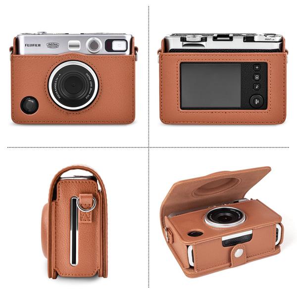 Imagem de Capa para câmera Rieibi Instax Mini EVO Vintage PU Leather Brown