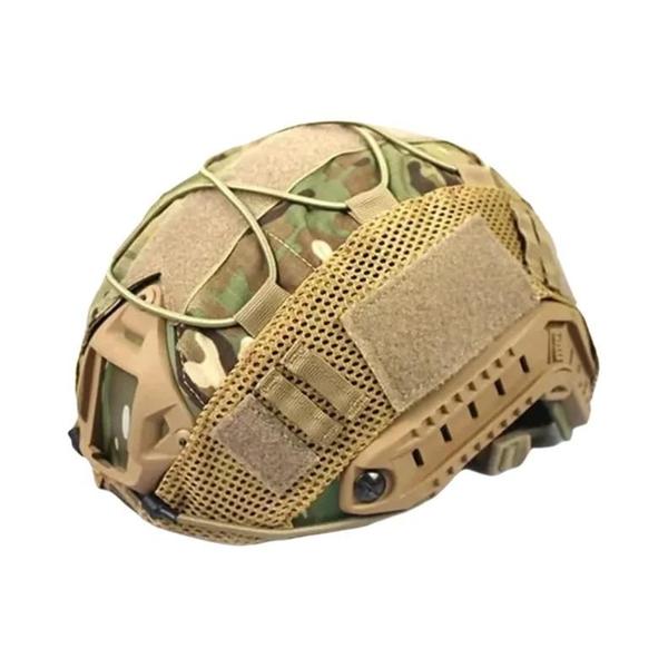 Imagem de Capa para Capacete Tático Multicam - Paintball, Caça e Tiro Esportivo