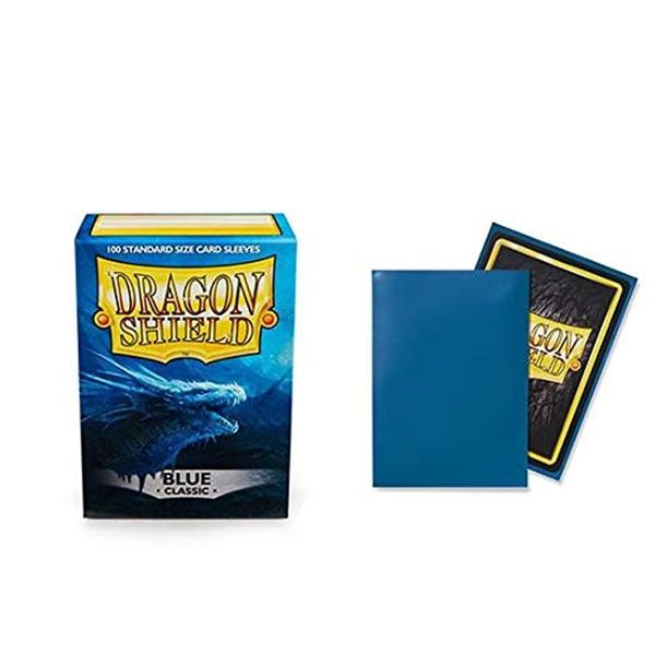 Imagem de Capa para cartas Dragon Shield Classic Blue, tamanho padrão, 100 quilates