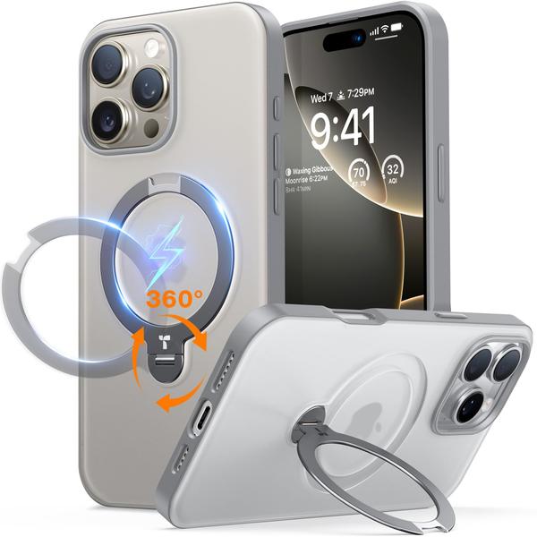 Imagem de Capa para celular TORRAS 360 Spin Magnetic Stand iPhone 16 Pro Max