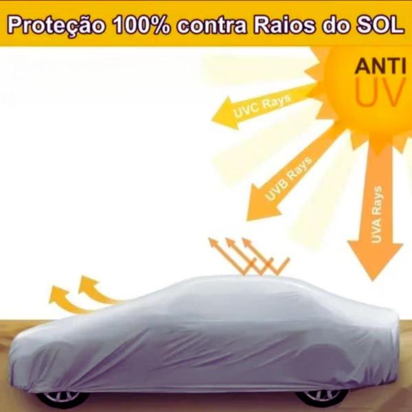 Imagem de Capa Para Cobrir Carro Automovel 482x175x119cm 100% Impermeável Segurança