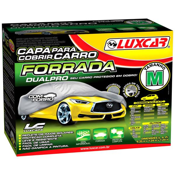 Imagem de Capa Para Cobrir Carro Forrada Impermeável Luxcar Tamanho M