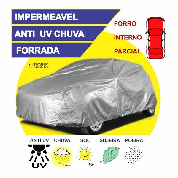 Imagem de Capa Para Cobrir Carro Nissan Sentra 100% Forrada Impermeavel Proteção Chuva UV