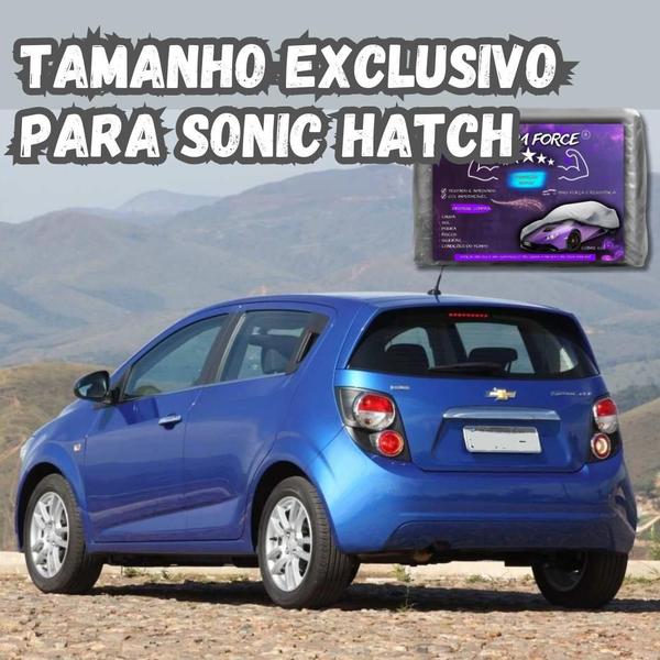 Imagem de Capa Para Cobrir Carro Sonic Hatch Impermeável Com Forro