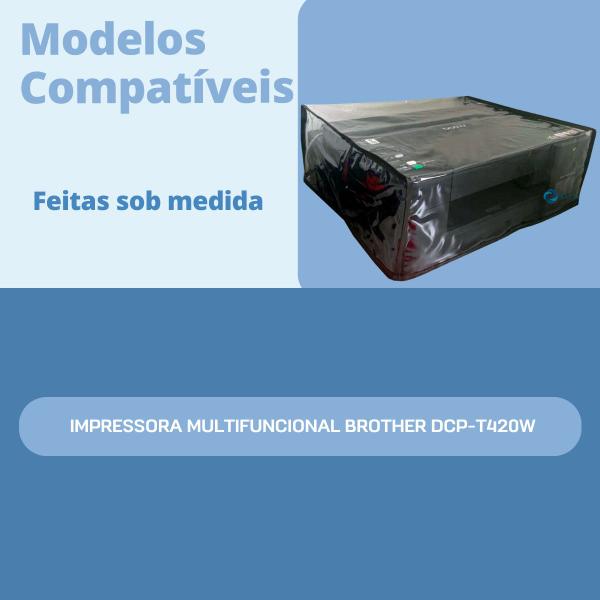 Imagem de Capa para impressora brother multifuncional dpc-t420w cristal