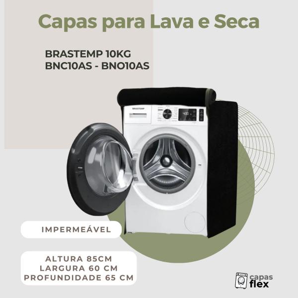 Imagem de Capa para lava e seca brastemp 10kg  bnc10as- bno10as impermeável flex