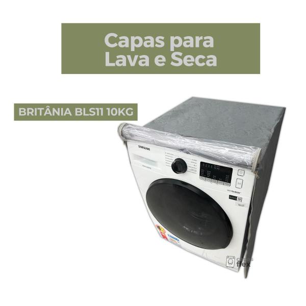 Imagem de Capa para lava e seca britânia bls11 10kg transparente flex