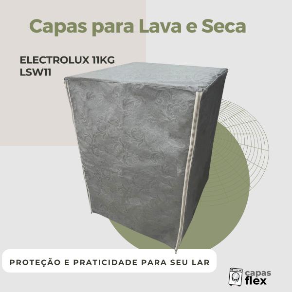 Imagem de Capa para lava e seca electrolux  11kg lsw11 impermeável flex