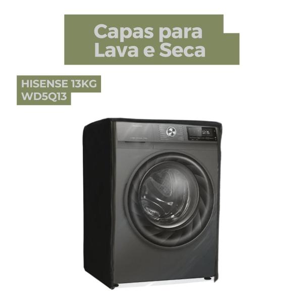 Capa para lava e seca hisense 13kg wd5q13 transparente flex - Capas Flex Imagem de Capa para lava e seca hisense 13kg wd5q13 transparente flex