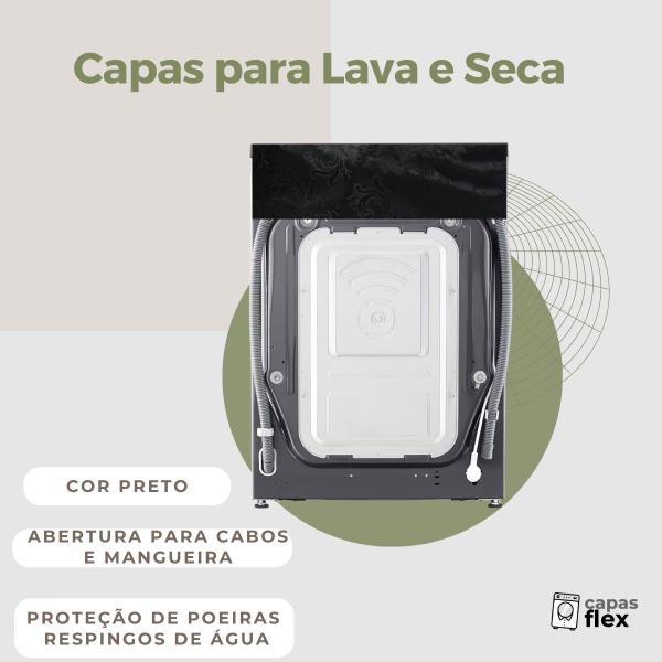 Capa para lava e seca hisense 13kg wd5q13 transparente flex - Capas Flex Imagem de Capa para lava e seca hisense 13kg wd5q13 transparente flex