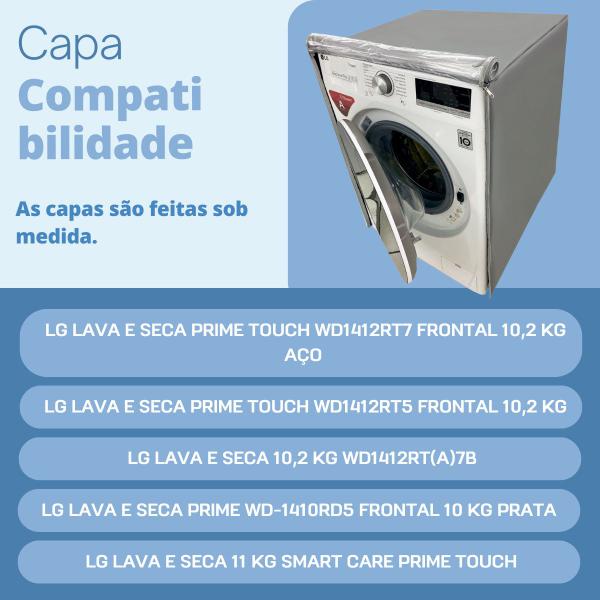 Imagem de Capa para lava e seca lg 10.2kg transparente