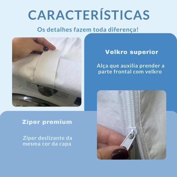 Capa para lava e seca lg 11kg prime impermeável - Capas Flex Imagem de Capa para lava e seca lg 11kg prime impermeável