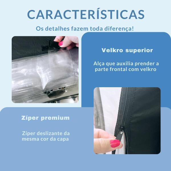 Imagem de Capa para lava e seca lg 11kg prime transparente