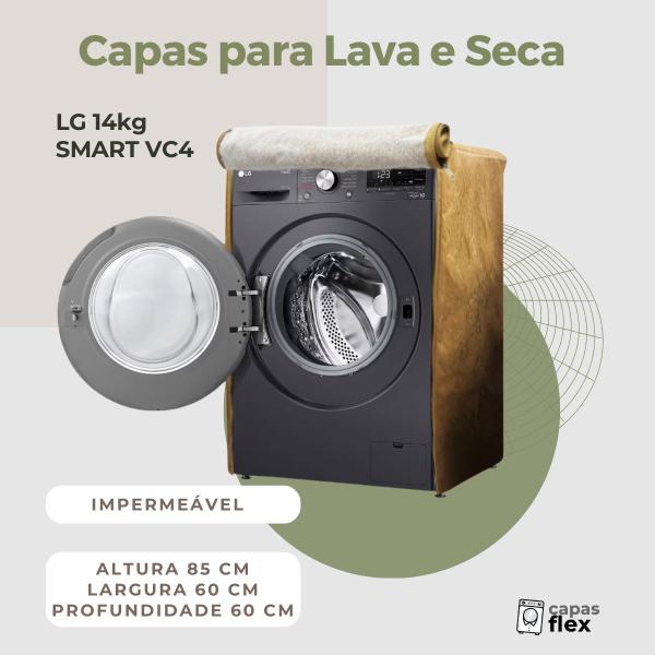 Imagem de Capa para lava e seca lg 14kg vc2 vc4 impermeável flex