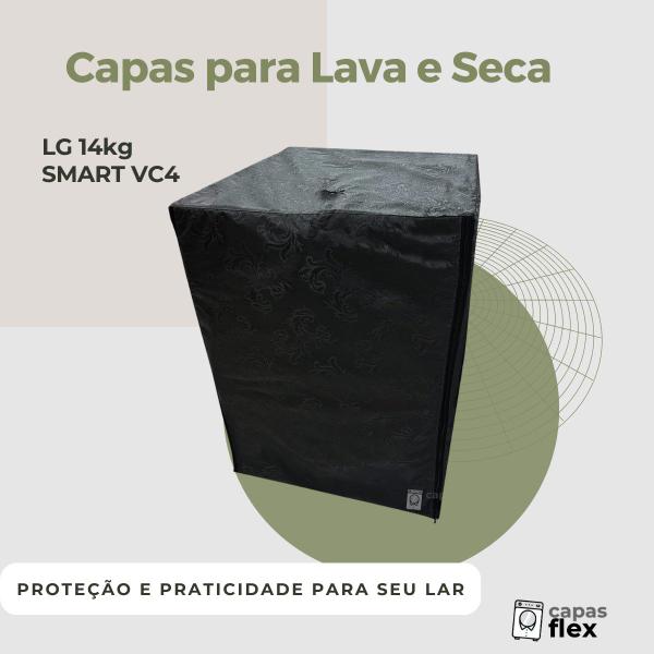 Imagem de Capa para lava e seca lg 14kg vc2 vc4 impermeável flex