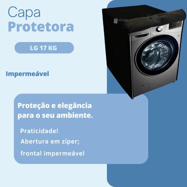 Imagem de  CAPA PARA LAVA E SECA LG 17KG Wi-fi WD17BV2 IMPERMEÁVEL