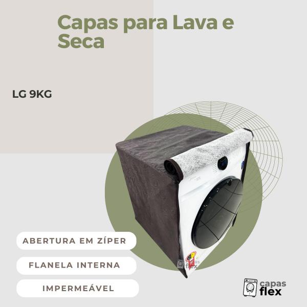 Imagem de Capa para lava e seca lg 9kg impermeável flex