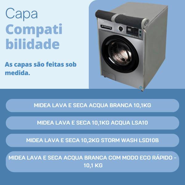 Imagem de Capa para lava e seca midea 10.2kg impermeável