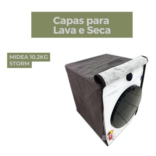 Imagem de Capa para  lava e seca midea 10.2kg storm impermeável flex