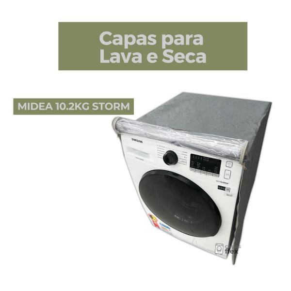 Imagem de Capa para  lava e seca midea 10.2kg storm transparente flex