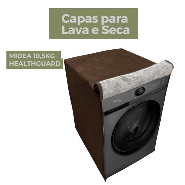 Imagem de Capa para lava e seca midea 10,5kg healthguard impermeável flex