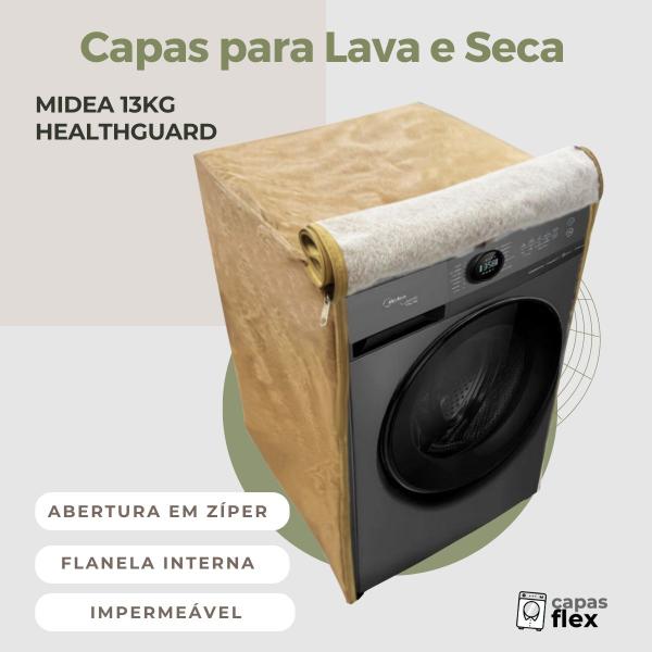 Imagem de Capa para lava e seca midea 13kg healthguard impermeável flex