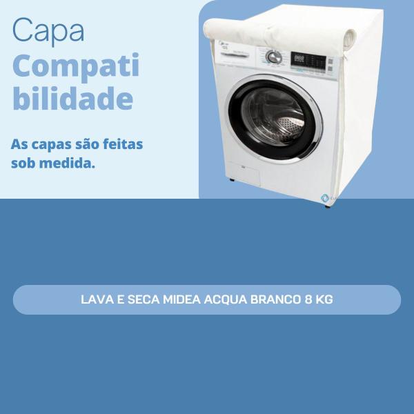 Imagem de Capa para lava e seca midea 8kg acqua impermeável