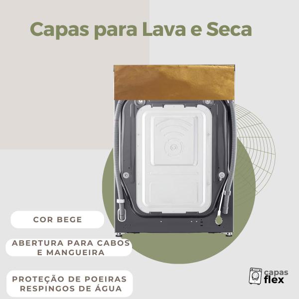 Imagem de Capa para lava e seca samsung 10.1kg wd10m transparente flex