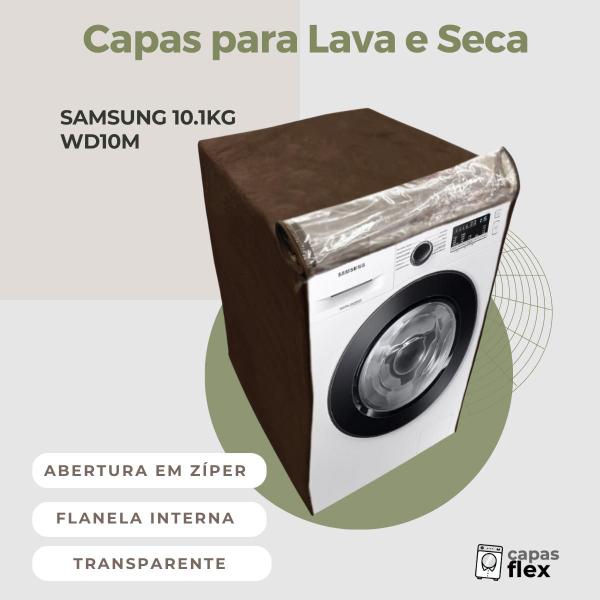 Imagem de Capa para lava e seca samsung 10.1kg wd10m transparente flex