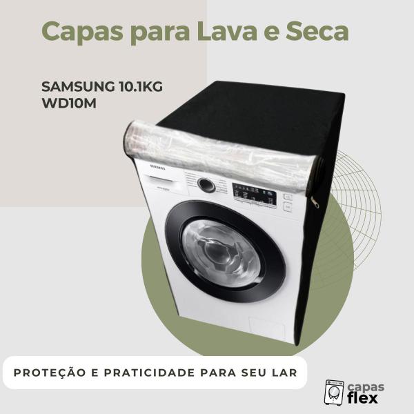 Imagem de Capa para lava e seca samsung 10.1kg wd10m transparente flex