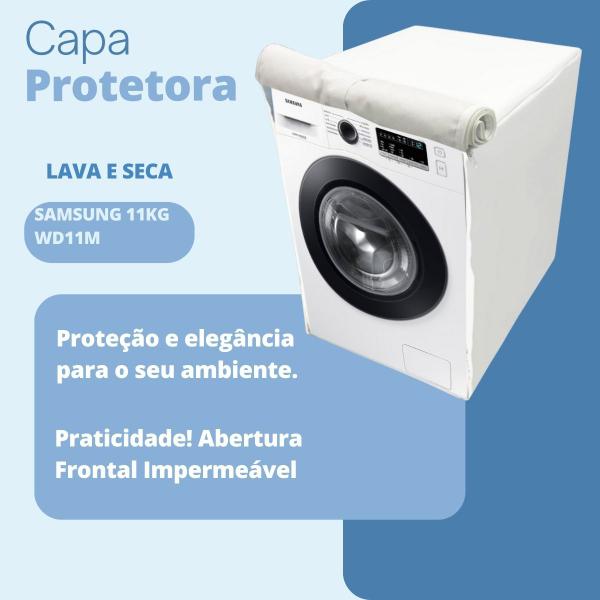 Imagem de Capa para lava e seca samsung 11kg wd11m impermeável