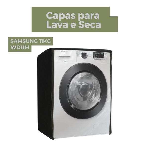 Imagem de Capa para lava e seca samsung 11kg wd11m transparente flex