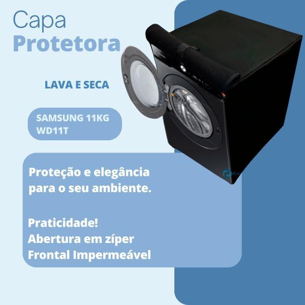 Imagem de Capa para lava e seca samsung 11kg wd11t impermeável