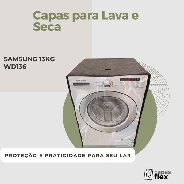 Imagem de Capa para lava e seca samsung 13kg wd136uvh transparente