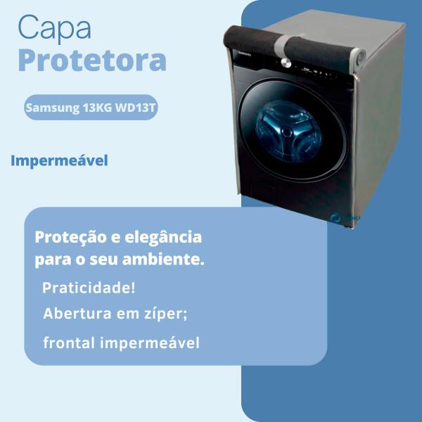 Imagem de Capa para lava e seca samsung 13kg wd13t impermeável