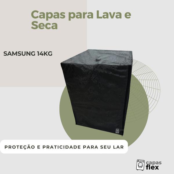 Imagem de Capa para lava e seca samsung 14kg impermeável flex